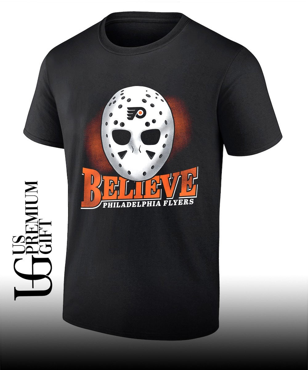 Believe mask Philadelphia Flyers hockey 2026 shirt