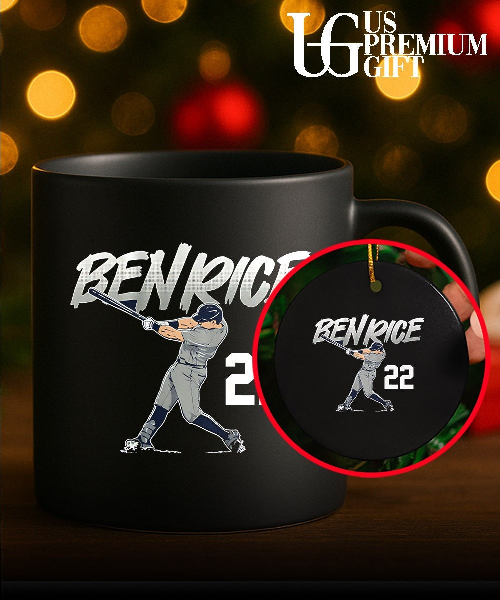 Ben Rice 22 New York Yankees baseball slugger swing shirt