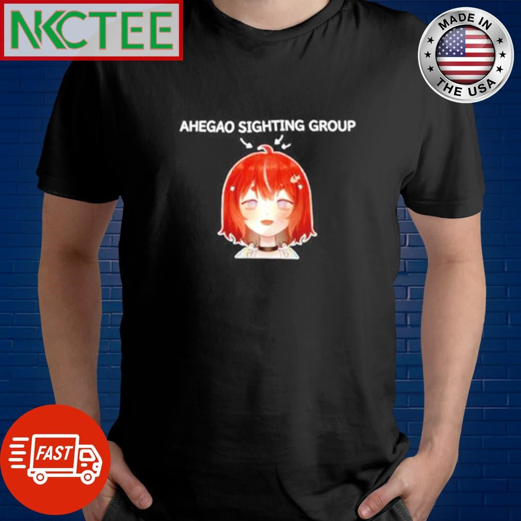 Best Ahegao sighting group shirt