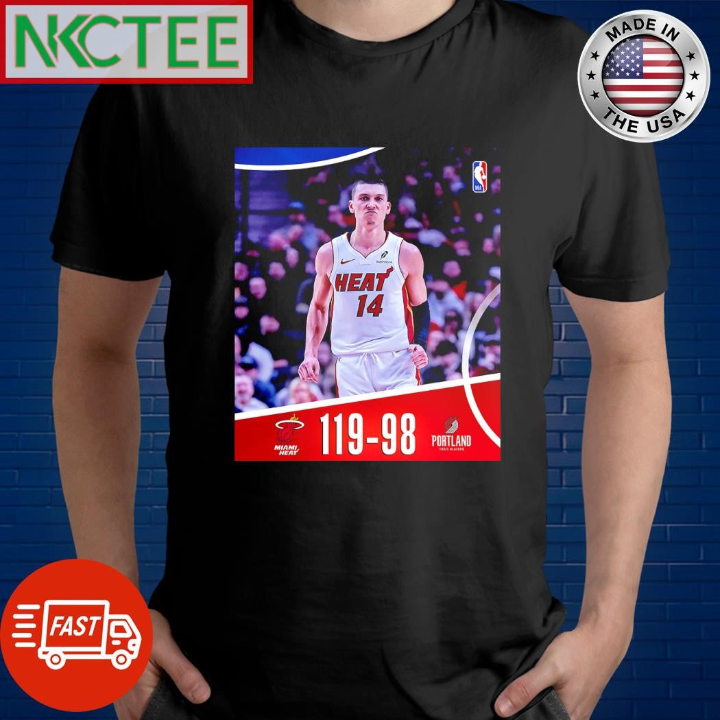 Best Miami Heat 119 98 Portland Trail Blazers shirt