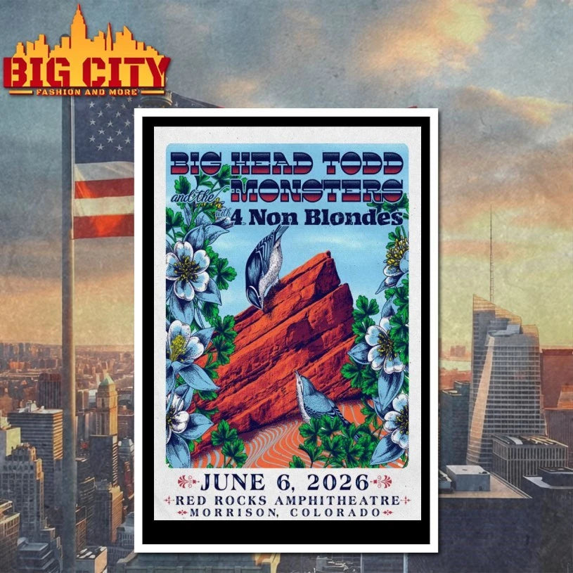 Big Head Todd And The Monsters In Morrison CO On Jun 6 2026 Poster shirt