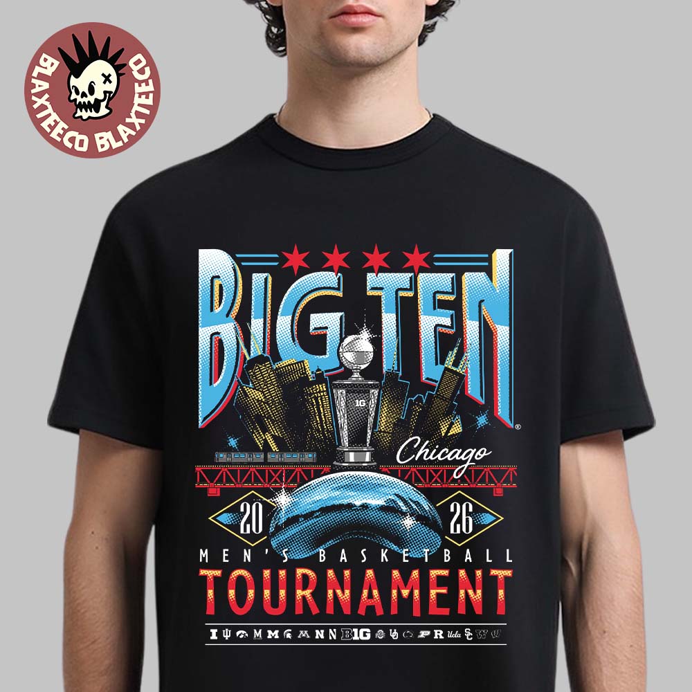 Big Ten Men’s Basketball Tournament 2026 Chicago Merch at United Center T-Shirt