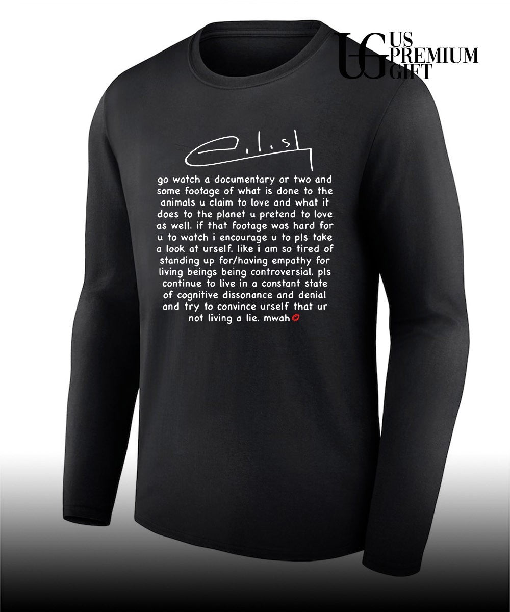 Billie Eilish Addresses Criticism shirt