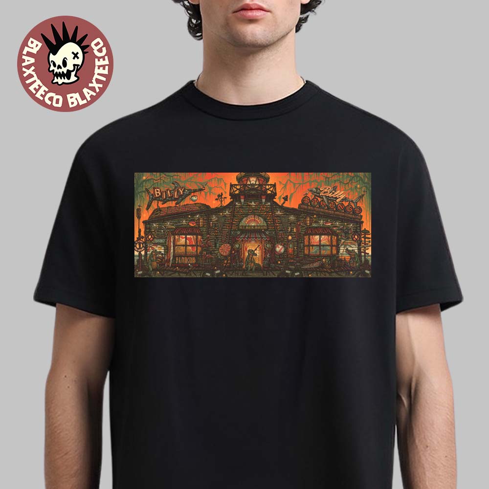 Billy Strings St. Augustine Florida 2026 All Night Combined Poster On April 2 3 4 2026 The Crocodile Bar T-Shirt