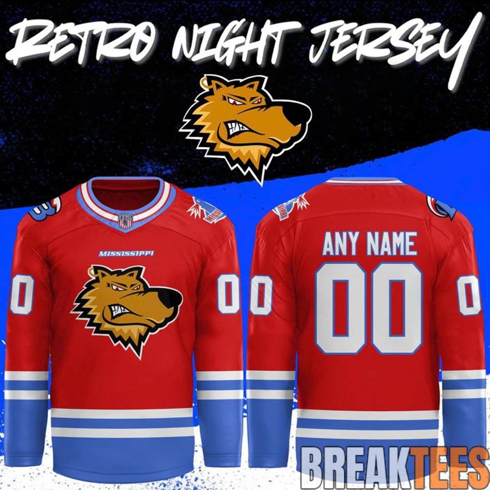 Biloxi Breakers 2026 Retro Night Hockey Jersey
