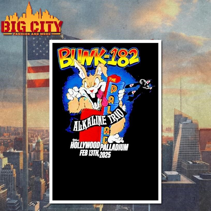 Biwk-182 Alkaline Trio Hollywood Palladium Feb 13th 2025 Shirt