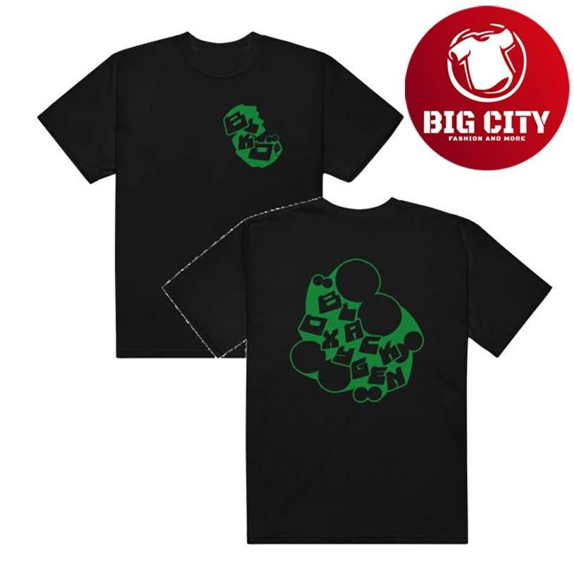 Black Oxygen Bloxy Green Two Sided Shirt
