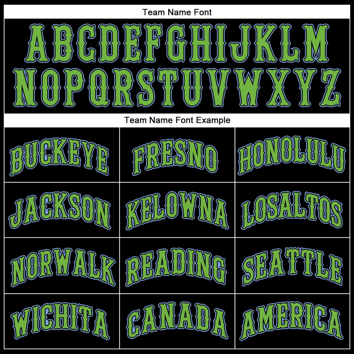 Custom Black Light Blue Pinstripe Neon Green Authentic Baseball Jersey
