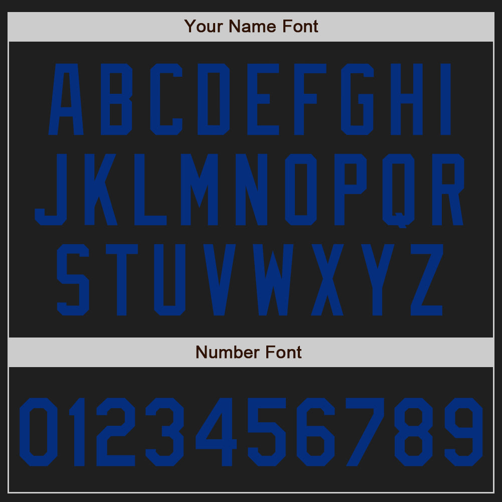 Custom Black Royal Authentic Baseball Jersey