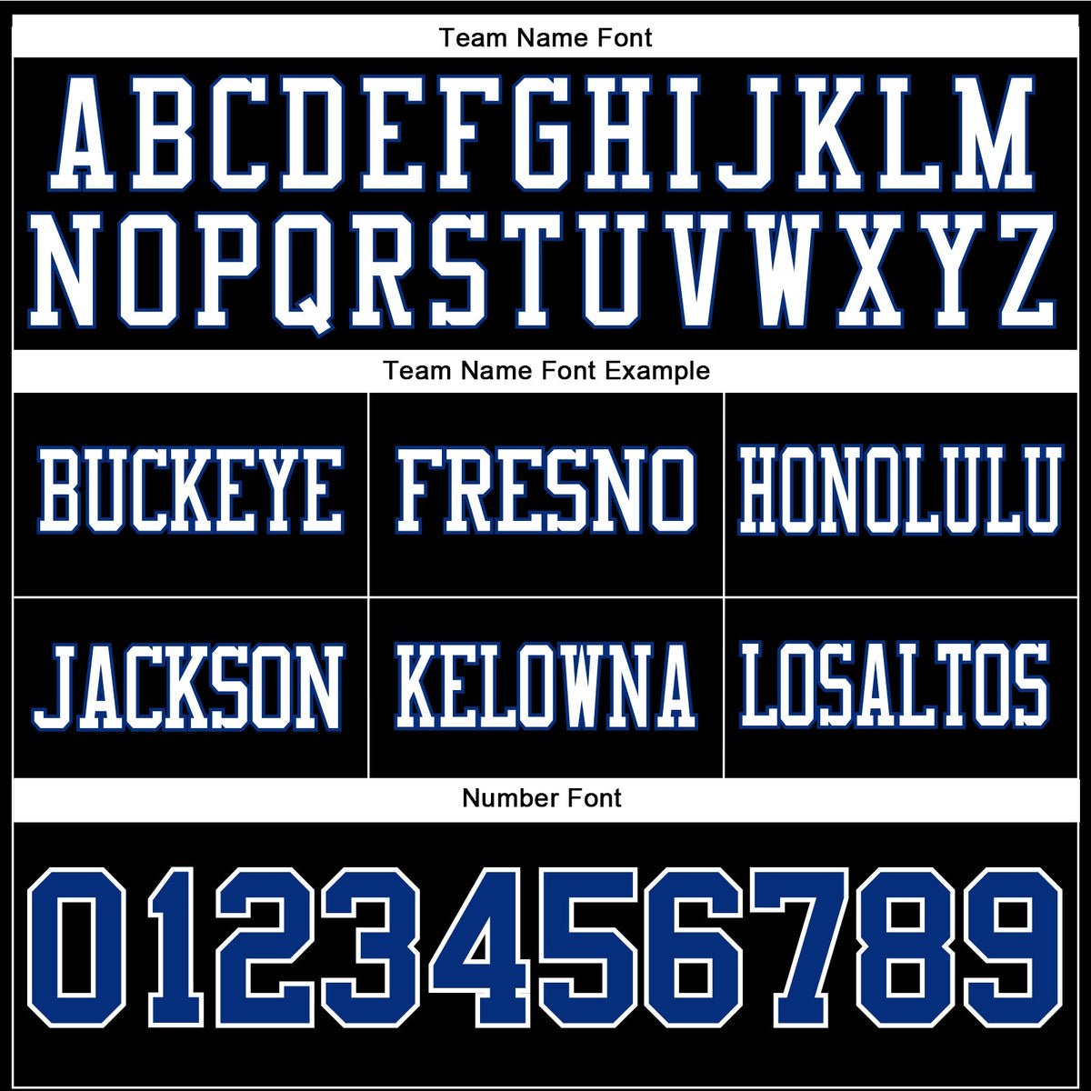 Custom Black Royal-White Authentic Football Jersey