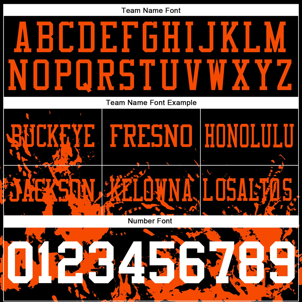 Custom Black White-Orange 3D Pattern Splash Authentic Football Jersey