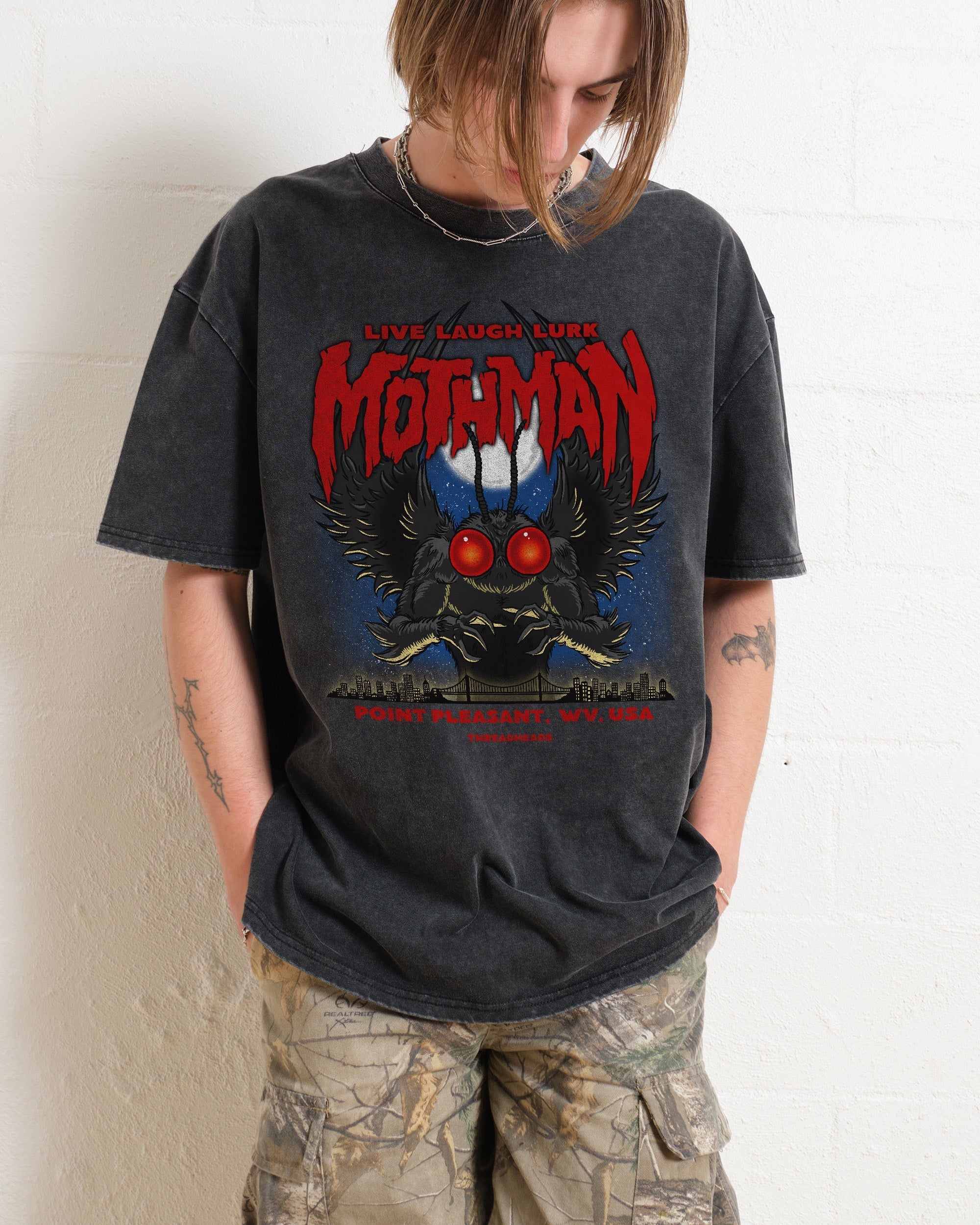 Mothman - Live Laugh Lurk Oversized Tee