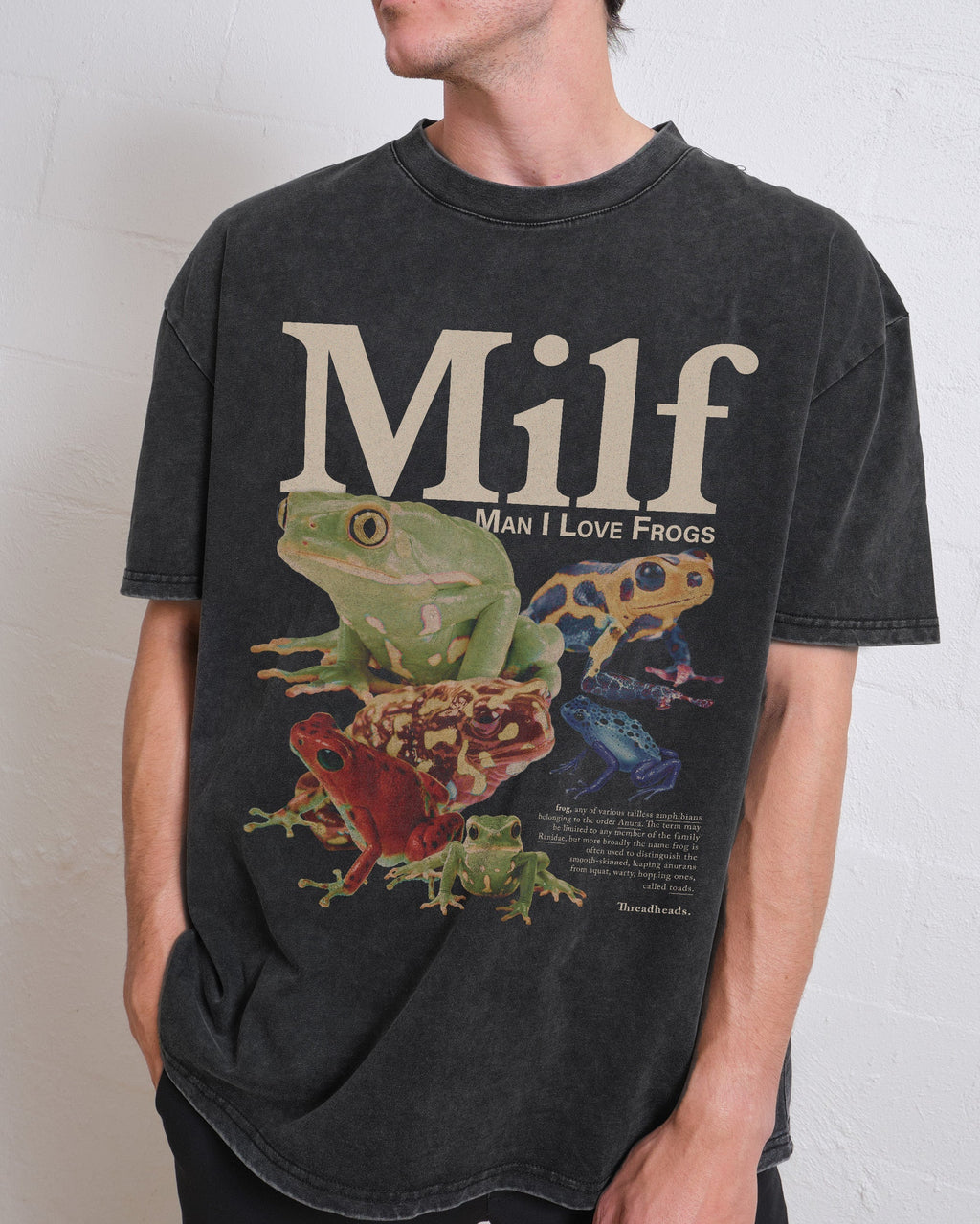 Man I Love Frogs Oversized Tee