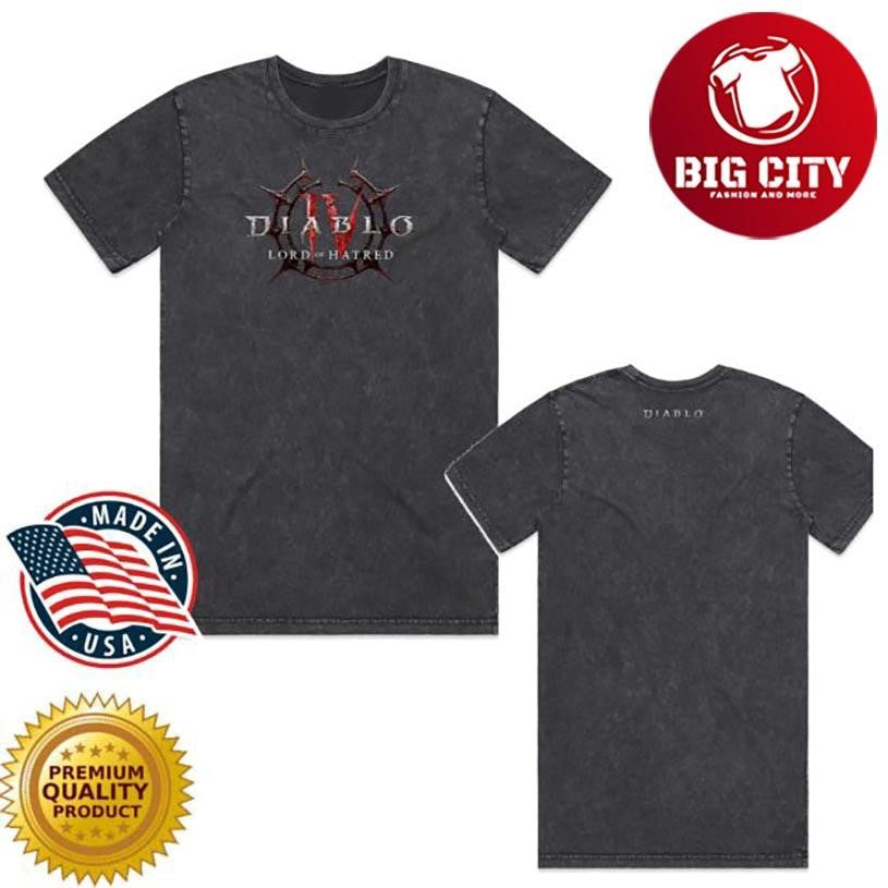 Blizzard Gear Diablo Iv Lord Of Hatred Logo Two Sided Shirt