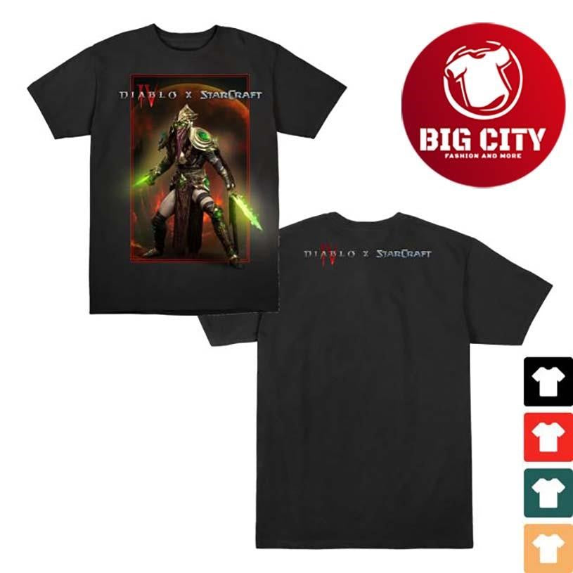 Blizzard Gear Diablo X Starcraft The Dark Prelate Two Sided Shirt