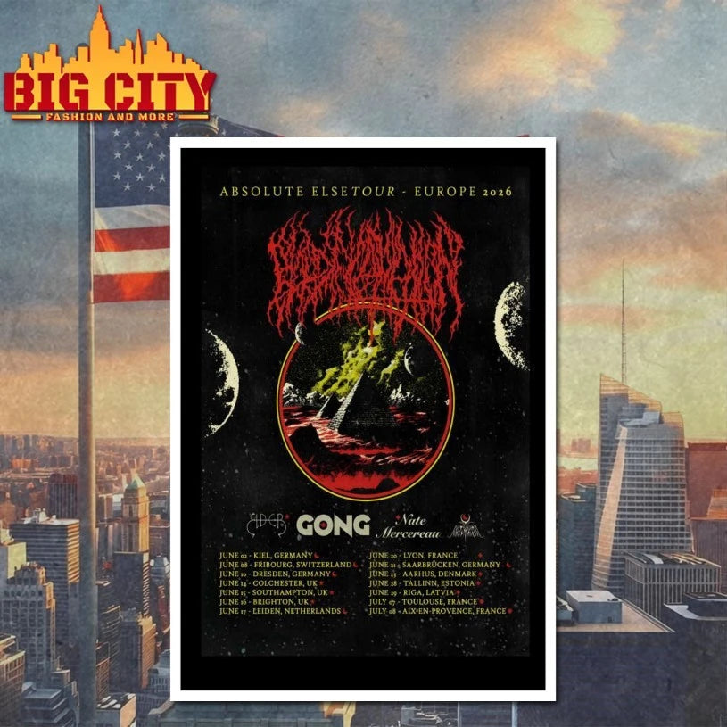 Blood Incantation Absolute Else Tour Europe 2026 Poster shirt
