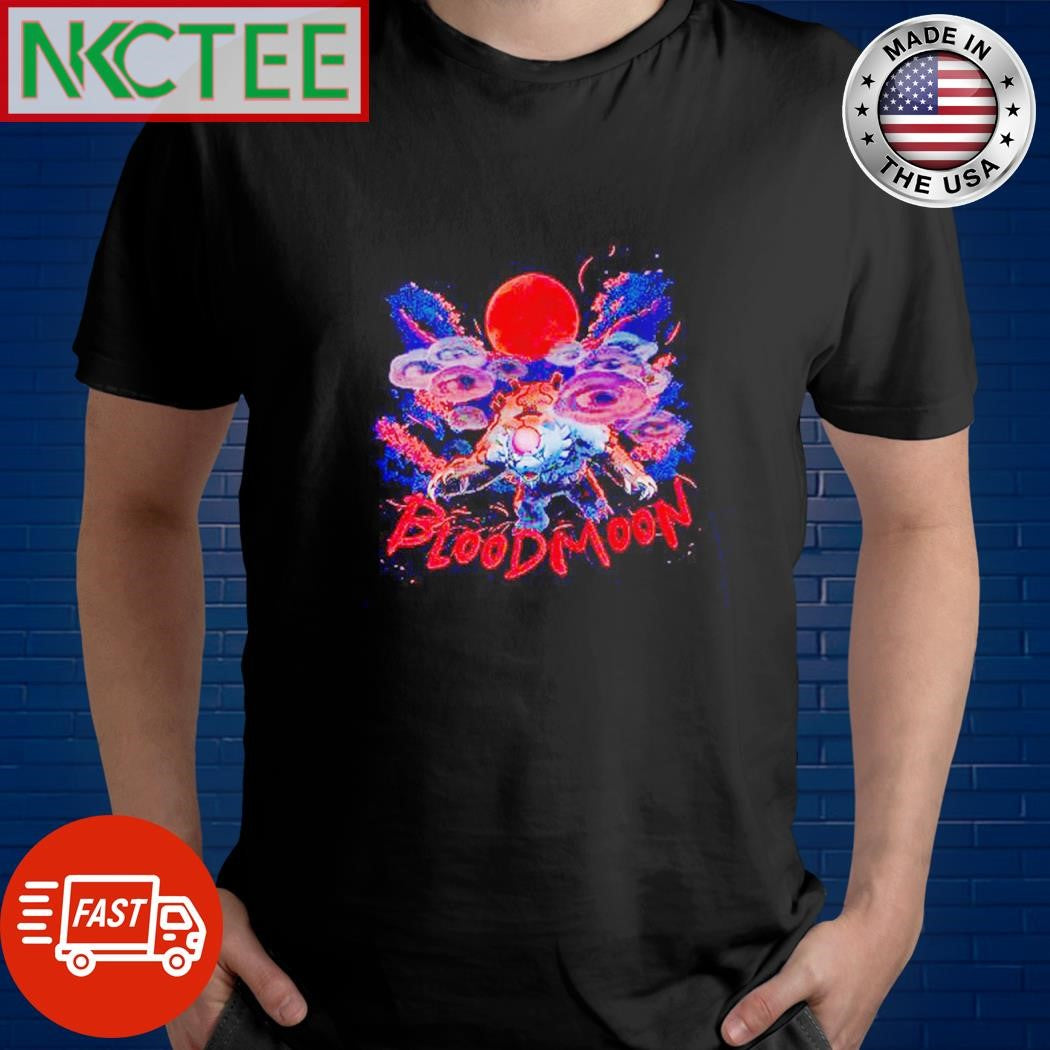 Bloodmoon monster paint shirt