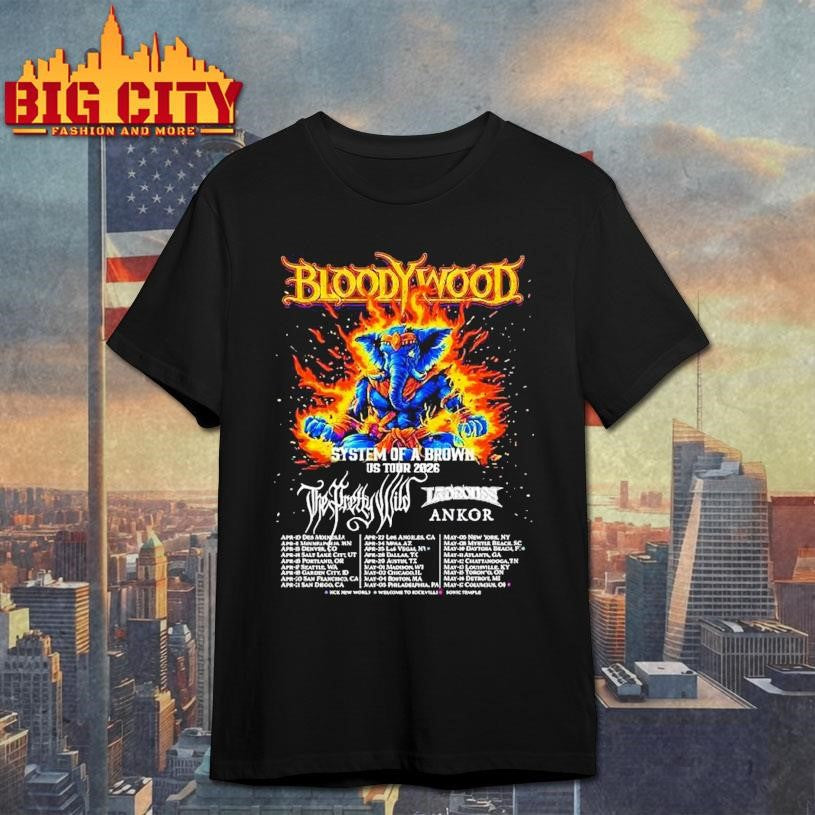 Bloodywood System Of A Brown Us Tour 2026 Dates Shirt