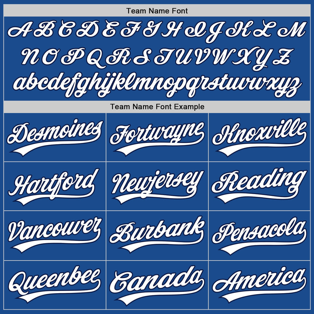 Custom Blue White-Navy Authentic Throwback Baseball Jersey