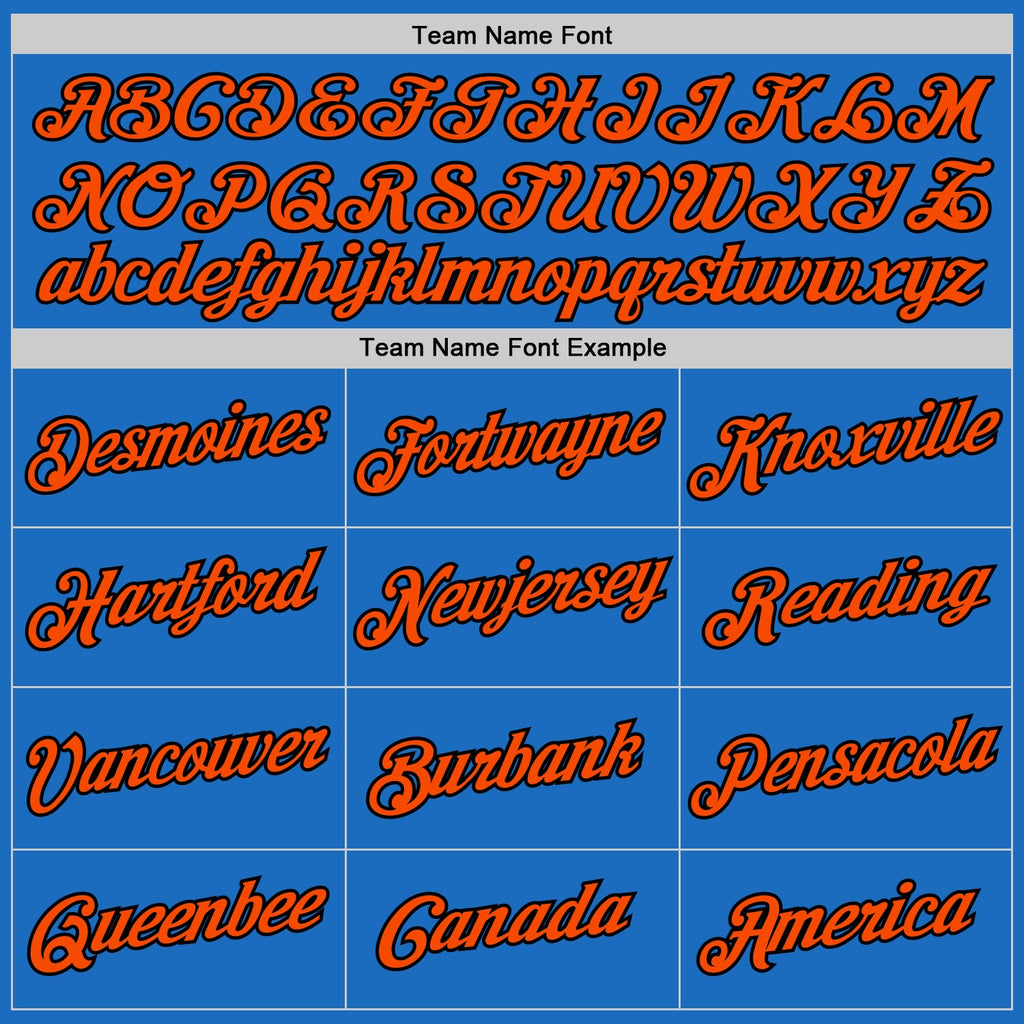 Custom Blue Orange-Black Authentic Throwback Basketball Jersey