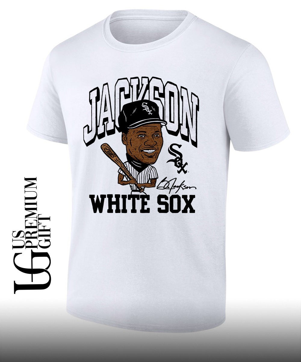 Bo Jackson Chicago White Sox baseball Cooperstown Collection signature caricature shirt