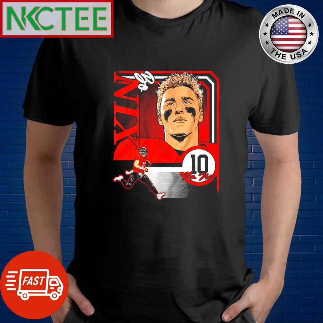 Bo Nix Collage Frame 10 signature shirt