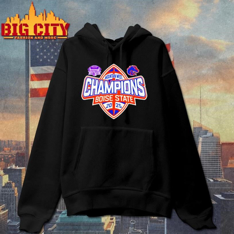 Boise State Broncos Mountain West Champs 2025 Football Shirt