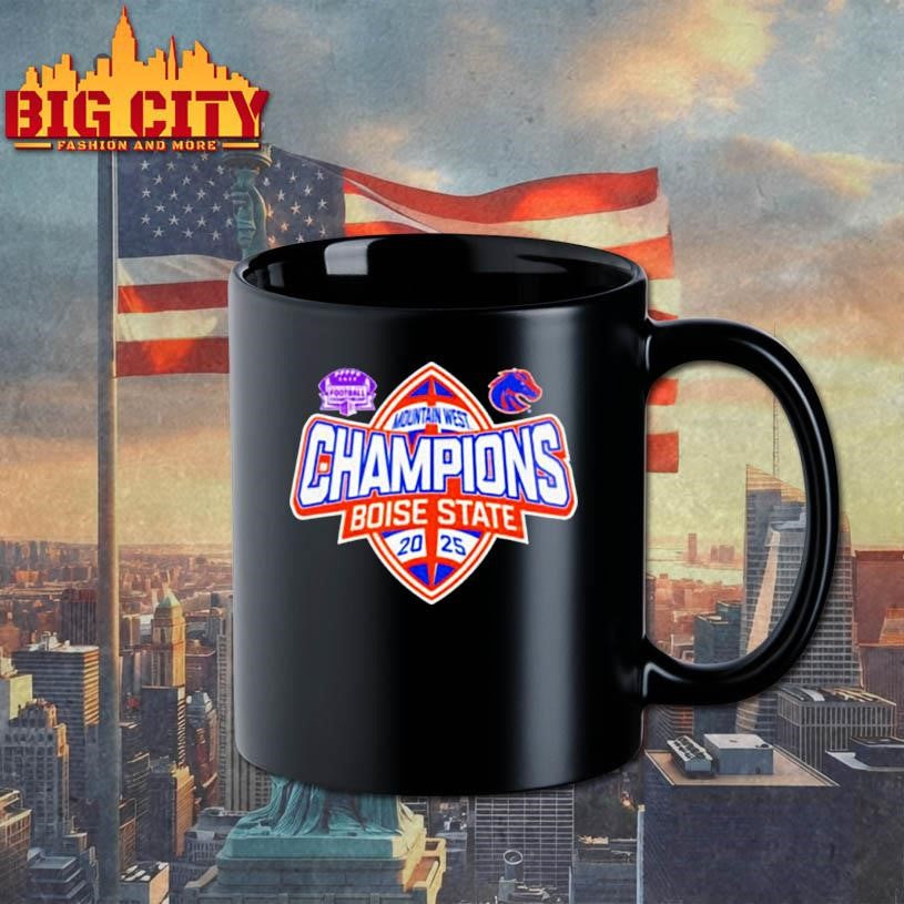 Boise State Broncos Mountain West Champs 2025 Football Shirt