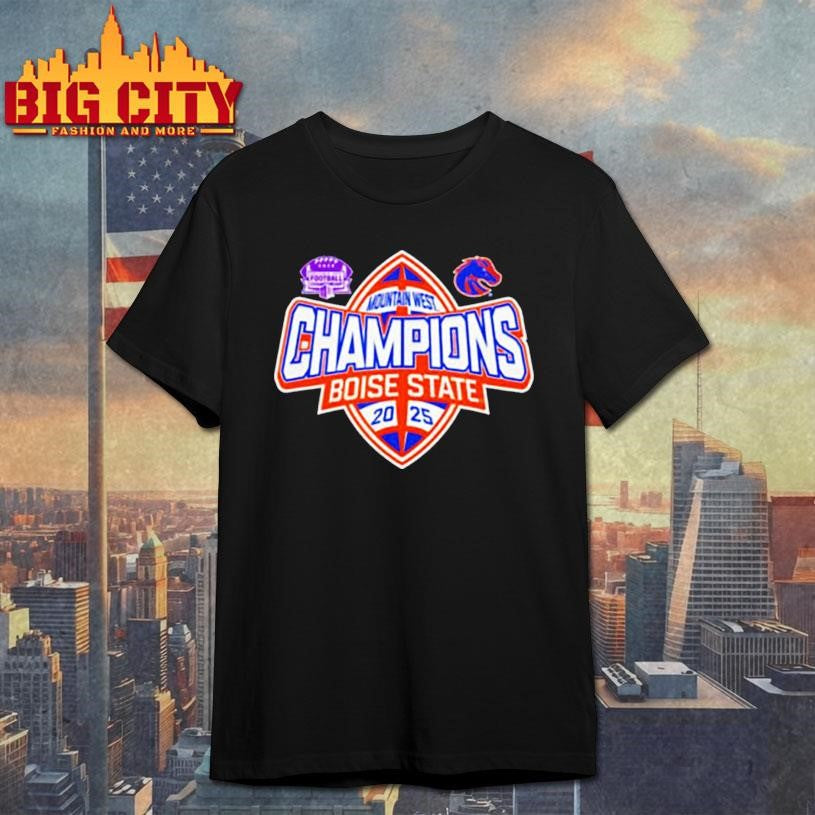 Boise State Broncos Mountain West Champs 2025 Football Shirt