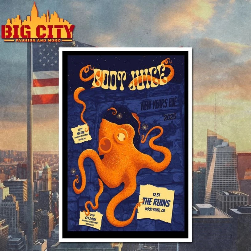 Boot Juice New Years Eve Tour December 2025 Poster shirt