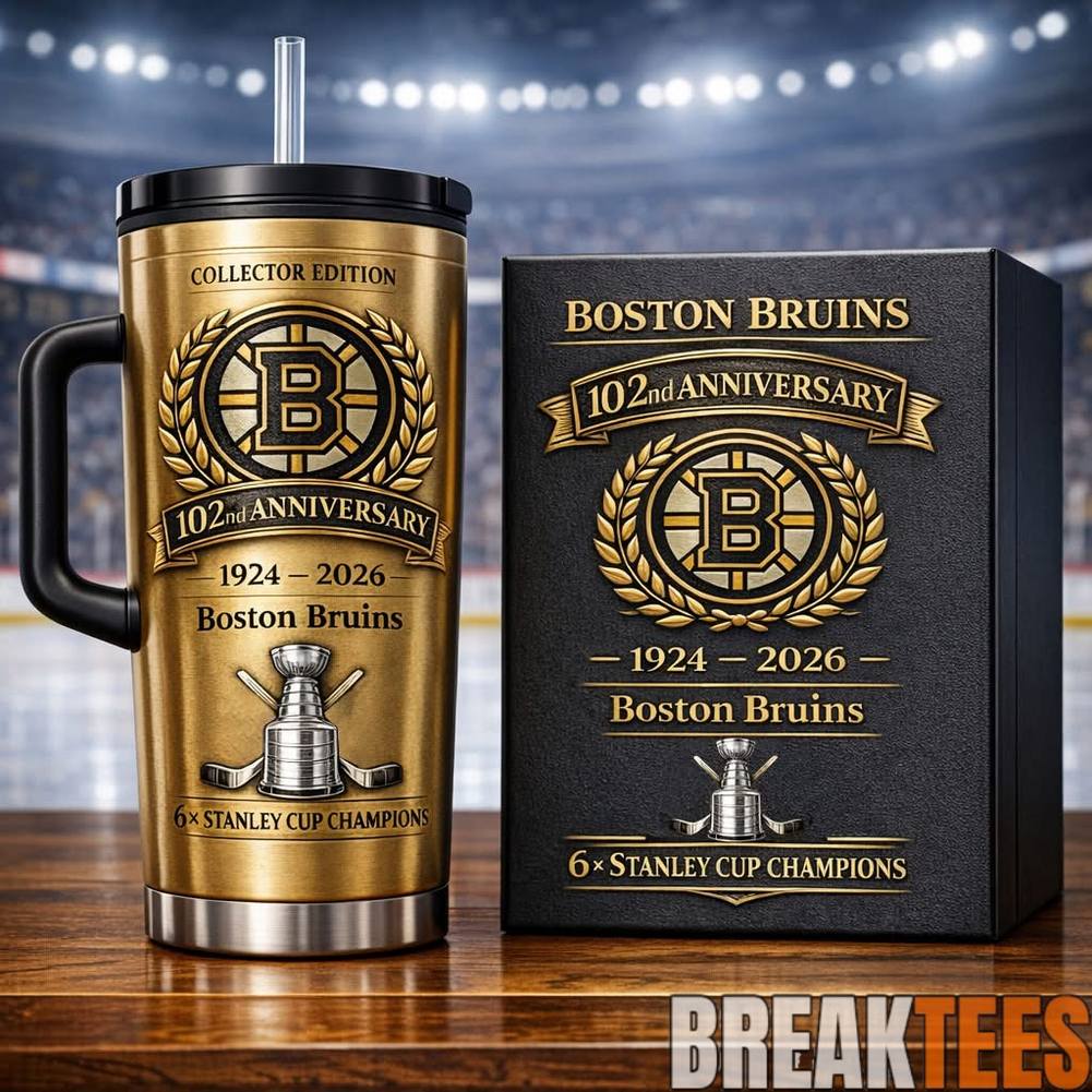 Boston Bruins 102nd Annversary YETI Tumbler