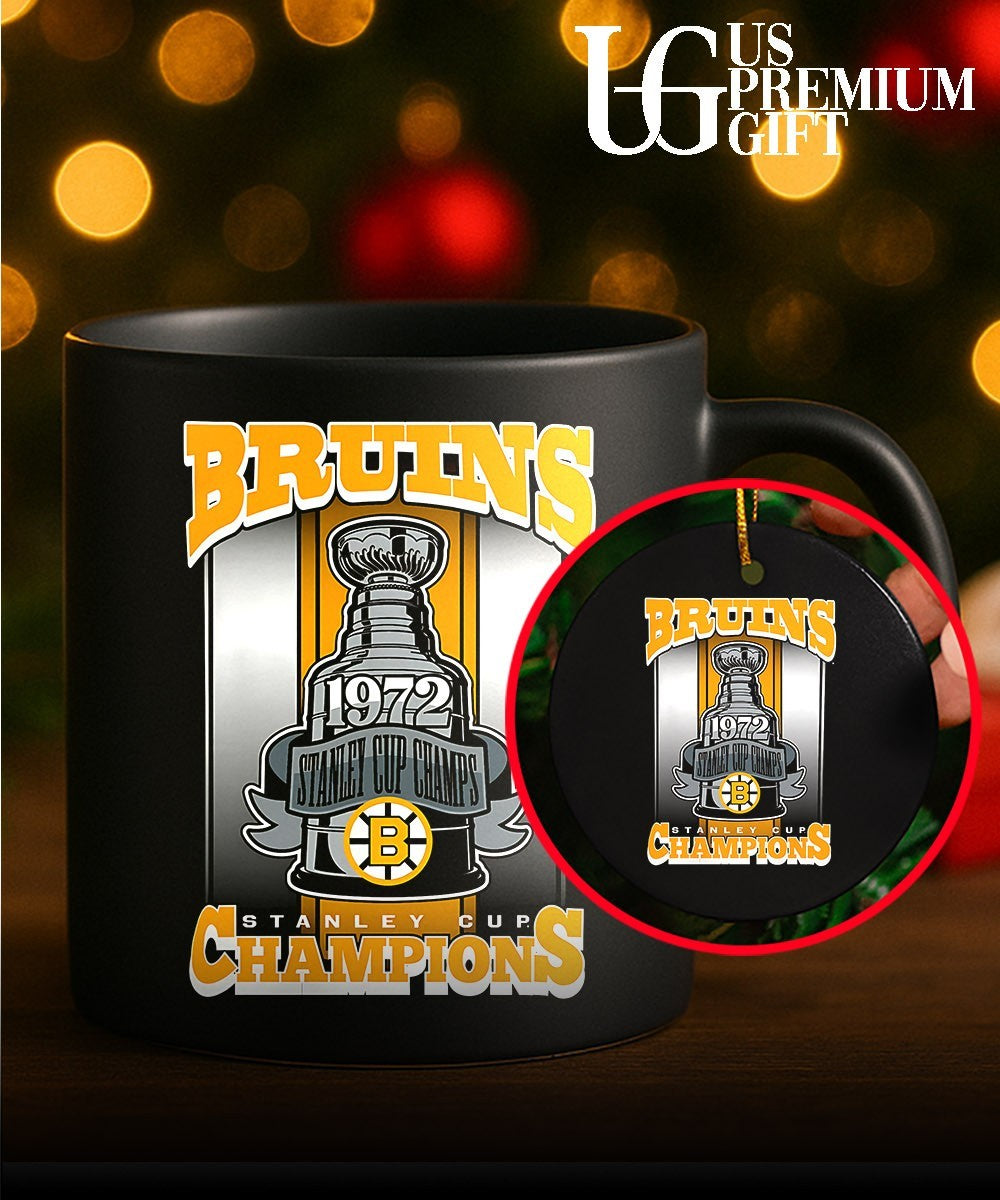 Boston Bruins NHL Stanley Cup Champions 1972 trophy graphic shirt