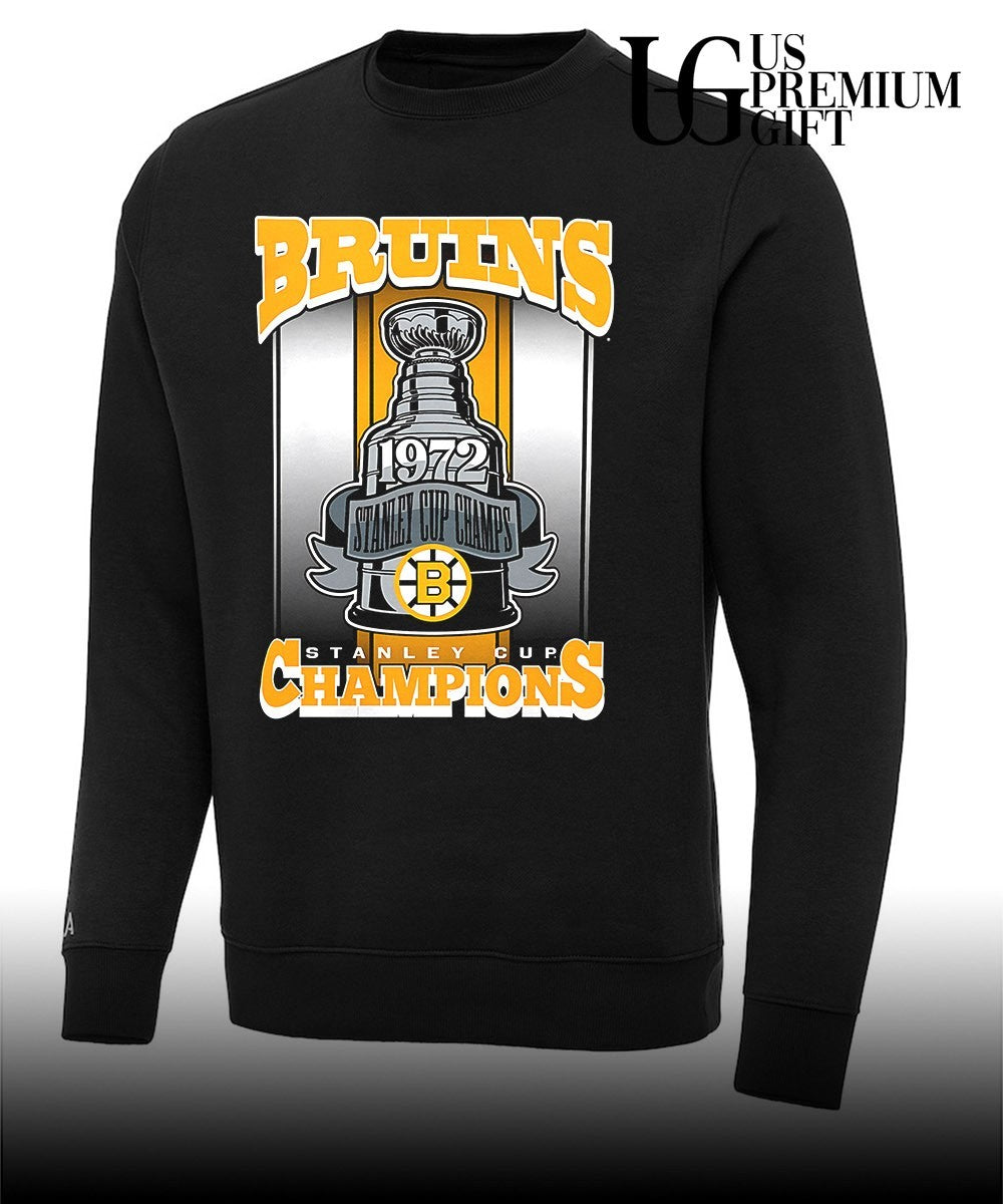 Boston Bruins NHL Stanley Cup Champions 1972 trophy graphic shirt