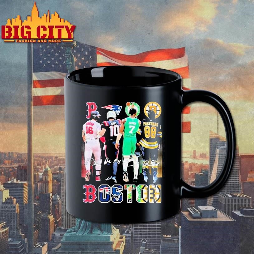 Boston Celtics Brown Bruins Pastrnak Patriots Maye Red Sox Duran 2025 Shirt