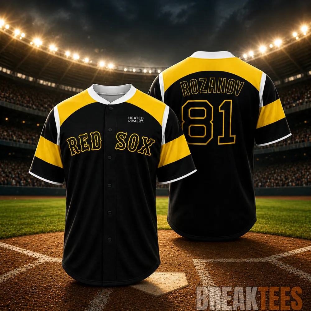 Boston Red Sox Heated Rivalry Night Rozanov 81 Baseball Jersey