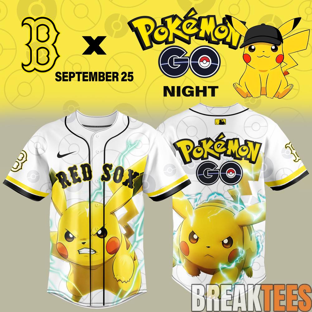Boston Red Sox x Pokmon Night 2026 Baseball Jersey