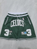 Boston Celtics Celtics Green Retro Shorts Style 4