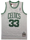 Boston Celtics #33 Larry Bird Celtics 33 # Bird 1985-86 Retro White Jersey Style 1