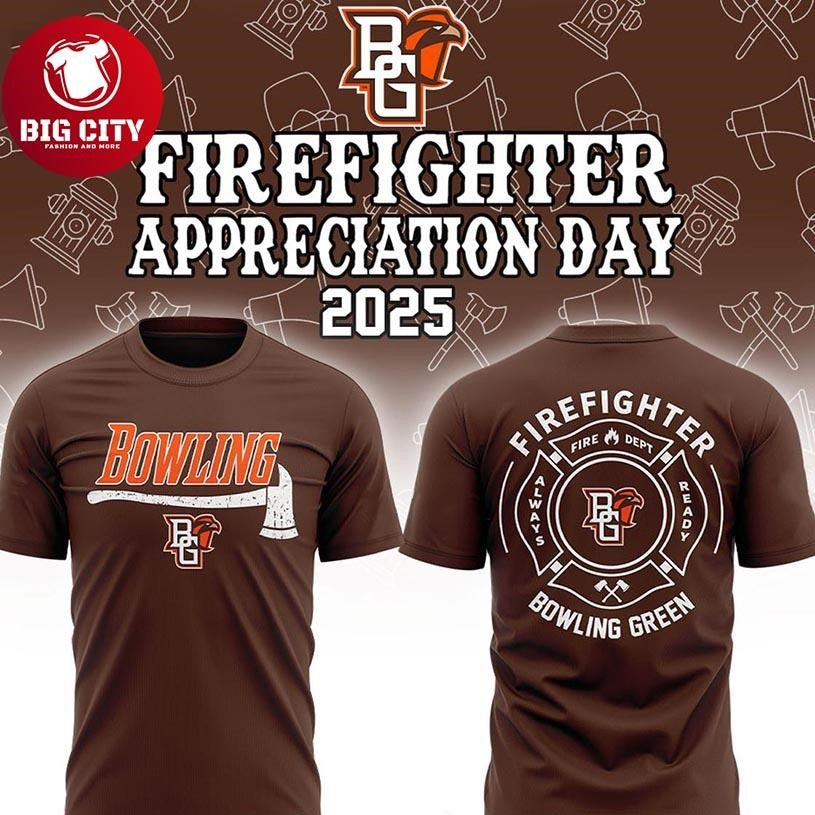 Bowling Green Falcons Firefighter Appreciation 2025 NCAA Gameday Two Sided Shirt