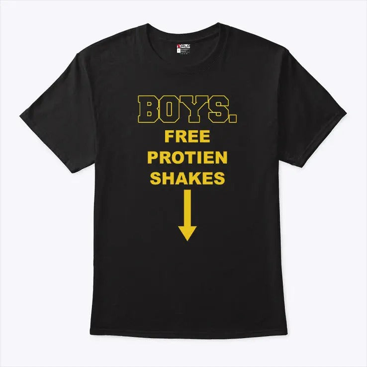 Boys Free Protien Shakes T Shirt