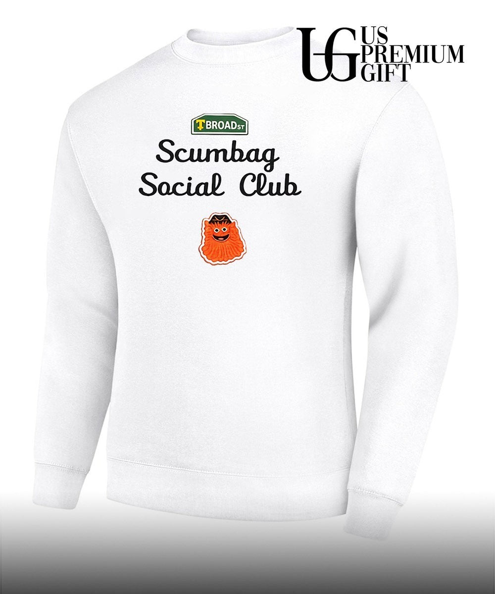 Broad street scumbag social club Philadelphia Flyers T-shirt