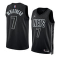 Brooklyn Nets #7 Dariq Whitehead 2023 NBA Draft Men Black Jersey 2022-2023 Statement Edition