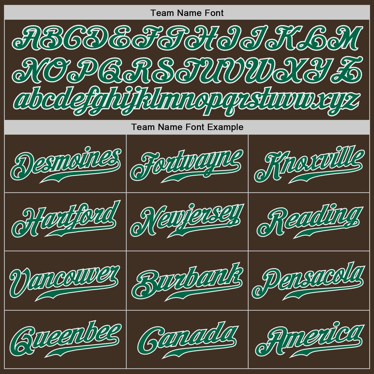 Custom Brown Kelly Green-White Authentic Baseball Jersey