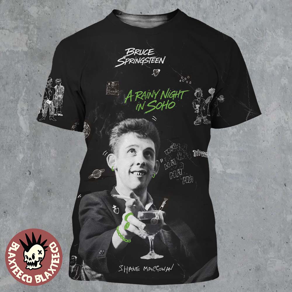 Bruce Springsteen A Rainy Night In Soho All Over Print Shirt