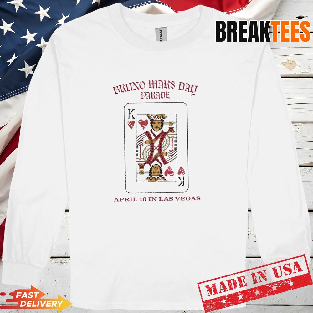 Bruno Mars Day Parade The Romantic Tour April 10 Las Vegas t-shirt