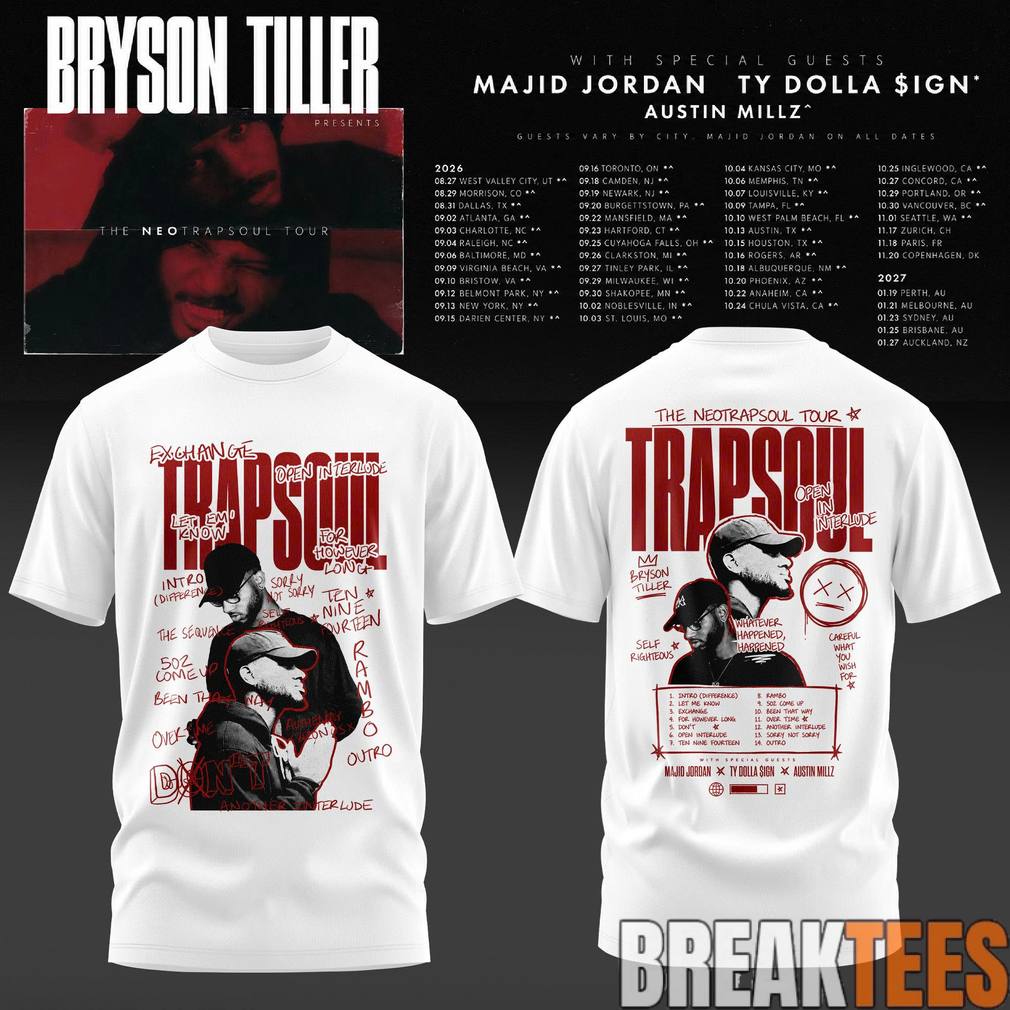 Bryson Tiller The Neo Trapsoul Tour 2026 Shirt