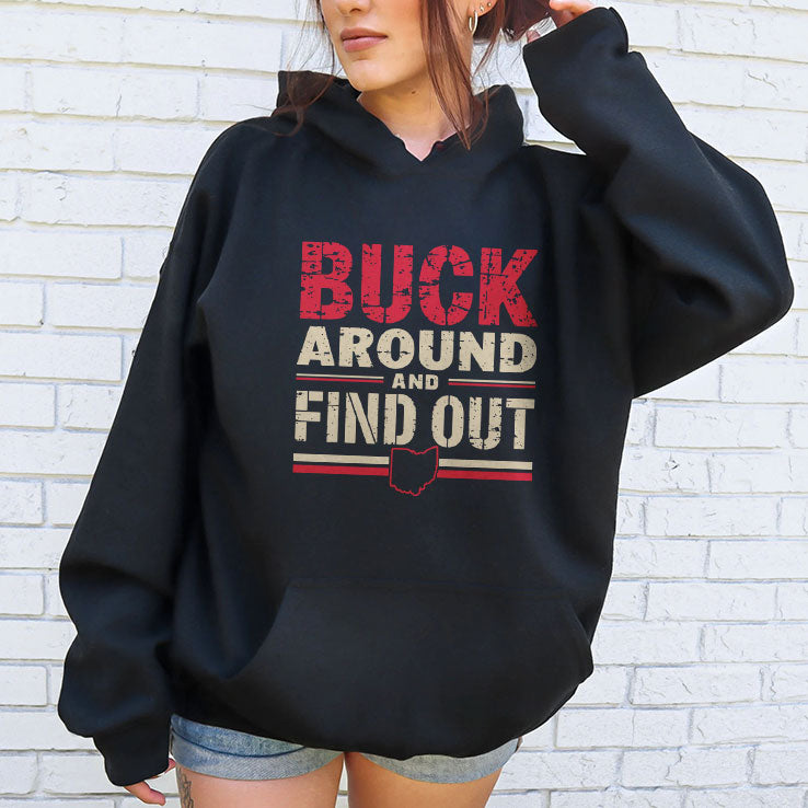 Buck Around And Find Out Ohio Map T Shirt