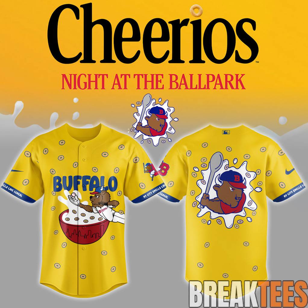 Buffalo Bisons Cheerios Night at the Ballpark Special Baseball Jersey