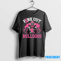 Bulldog Pink Out Football Tackle Breast Cancer Awareness Tshirts Sweater