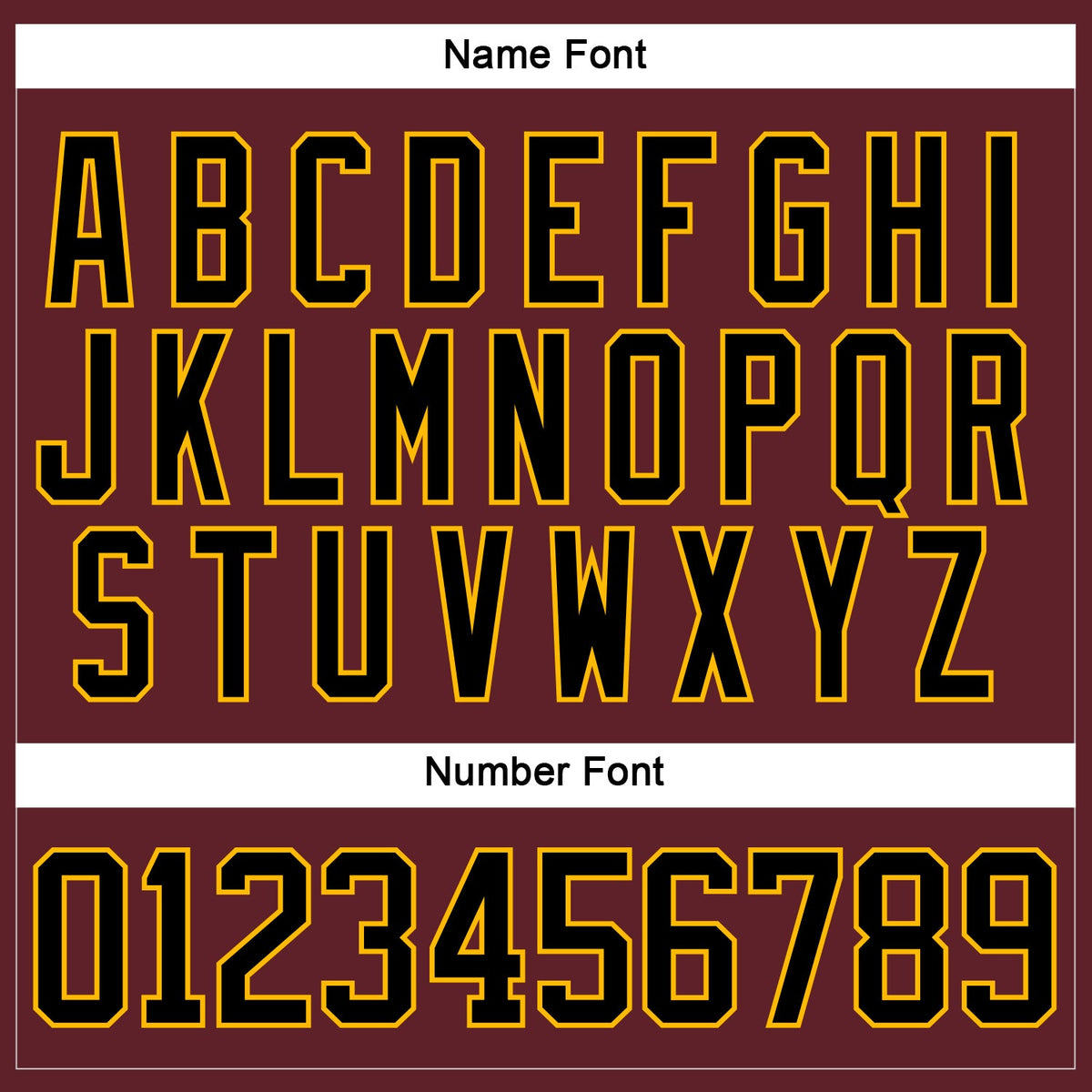 Custom Burgundy Black-Gold Hockey Jersey